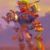 Video Game Daxter paint by numbers