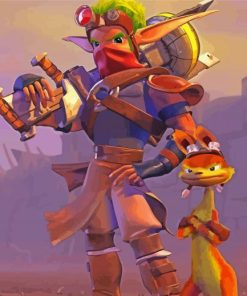 Video Game Daxter paint by numbers