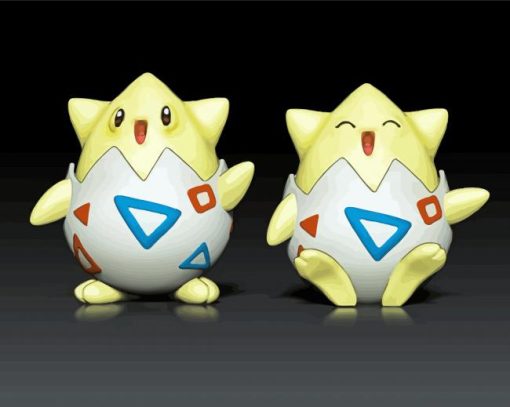 Togepi Pokemons paint by numbers