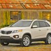 White Kia Sorento paint by number