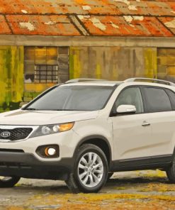 White Kia Sorento paint by number