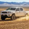 White Truck In Desert paint by numbers