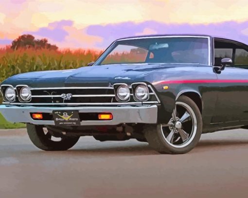 1969 Chevrolet Chevelle paint by numbers