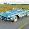 58 Chevrolet Corvette On Road paint by numbers