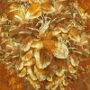 Abstract Gold Flower paint by numbers