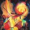 Abstract Violinist Art paint by numbers