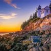 Acadia National Park Bar Harbor paint by numbers