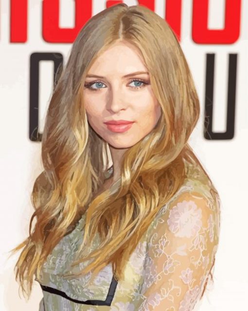 Actress Hermione Corfield paint by numbers