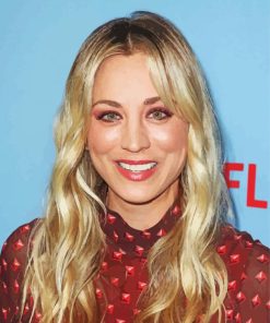 Actress Kaley Cuoco paint by numbers