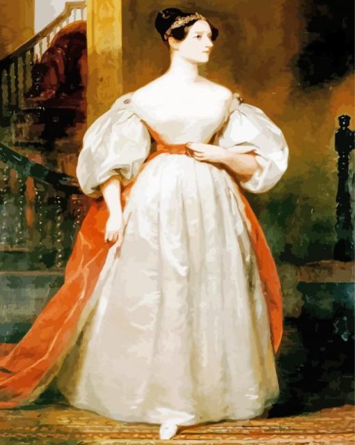 Ada Lovelace Mathematician paint by numbers