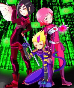 Aesthetic Code Lyoko Characters paint by numbers