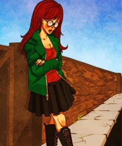 Aesthetic Daria Morgendorffer paint by numbers