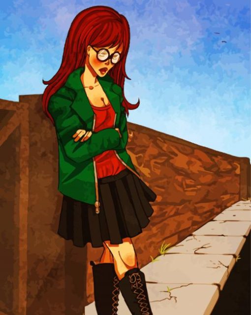 Aesthetic Daria Morgendorffer paint by numbers