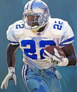 Aesthetic Emmitt Smith Art paint by numbers