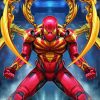 Aesthetic Iron Spider Man paint by numbers