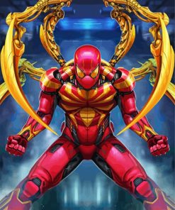 Aesthetic Iron Spider Man paint by numbers