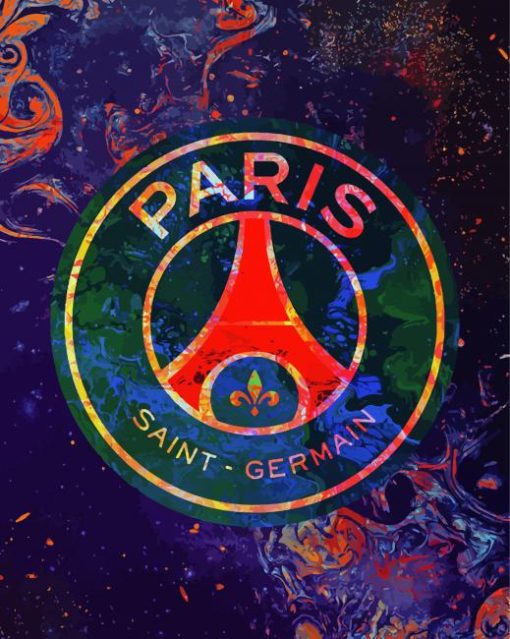 Paris Saint German Logo paint by numbers