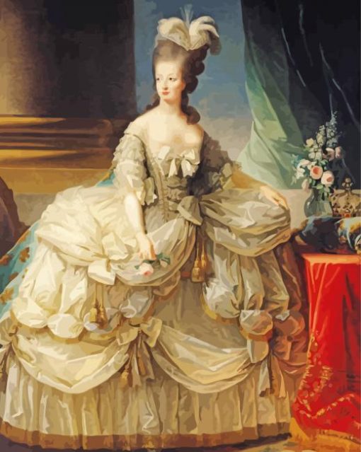 Aesthetic Queen Marie Antoinette paint by numbers