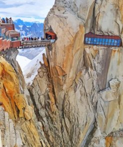 Aiguille Du Midi Chamonix paint by numbers