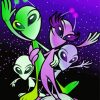 Alien Family paint by numbers