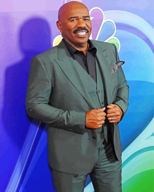 American Steve Harvey paint by numbers