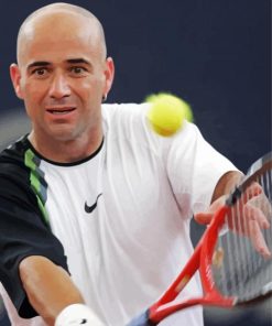 Andre Agassi Player paint by numbers