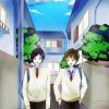 Anime Boys Walking To School paint by numbers