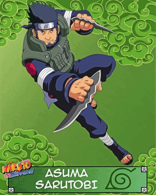 Asuma Sarutobi paint by numbers