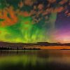 Aurora Lights Thunder Bay Landscape paint by numbers