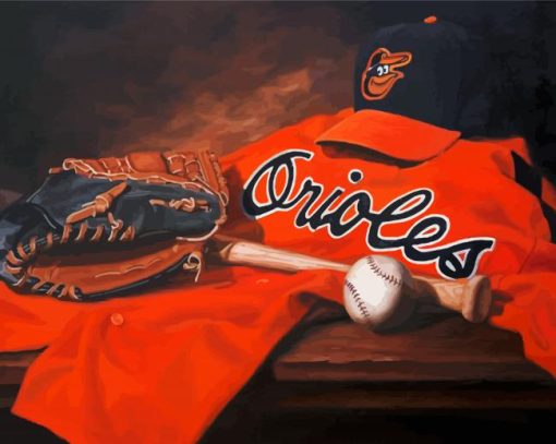 Baltimore Orioles Art paint by numbers