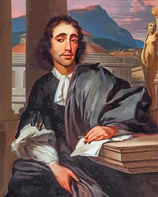 Baruch Spinoza Philosopher paint by numbers