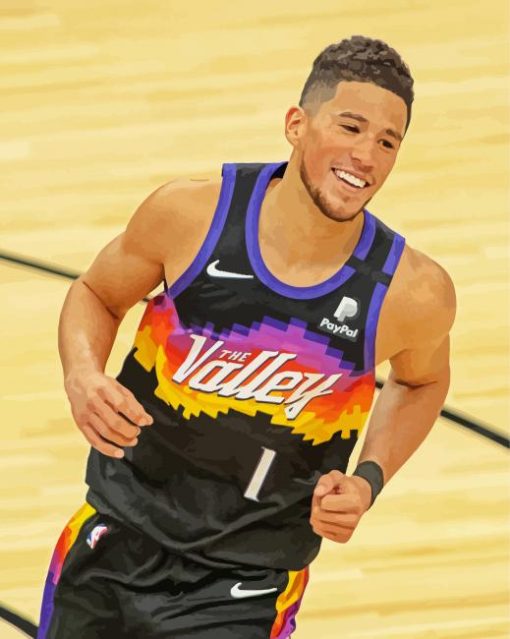 Basketball Player Devin Booker paint by numbers