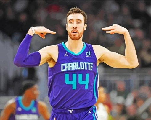 Basketball Player Frank kaminsky paint by numbers