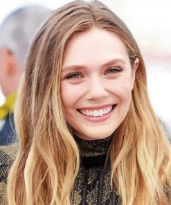 Beautiful Actress Elizabeth Olsen paint by numbers