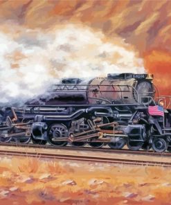 Big Boy 4014 Train paint by numbers