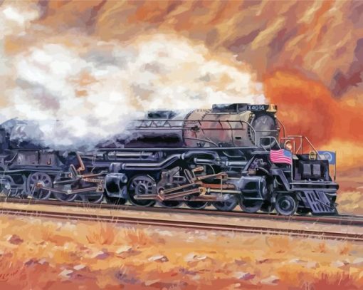 Big Boy 4014 Train paint by numbers