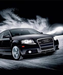 Black Audi A3 paint by numbers