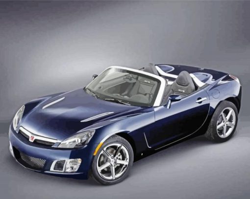 Black Saturn Sky paint by numbers