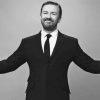 Black And White Ricky Gervais paint by numbers