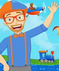 Blippi Poster paint by numbers