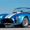 Blue Ford Shelby Cobra paint by numbers