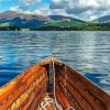 Boat In Derwent Water Lake paint by numbers