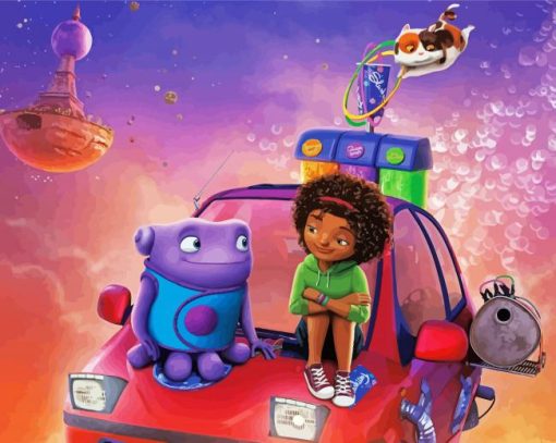 Boov Home Characters paint by numbers