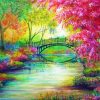 Bridge Paradise Landscape Art paint by numbers