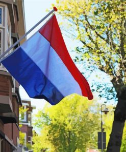 Building Netherlands Flag paint by numbers