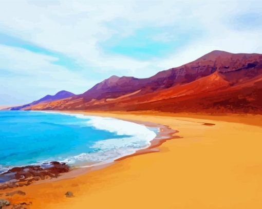 Canary Islands Beach paint by numbers