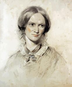 Charlotte Bronte By George Richmond paint by numbers