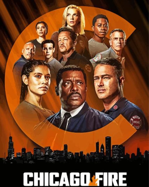 Chicago Fire Movie Poster paint by numbers