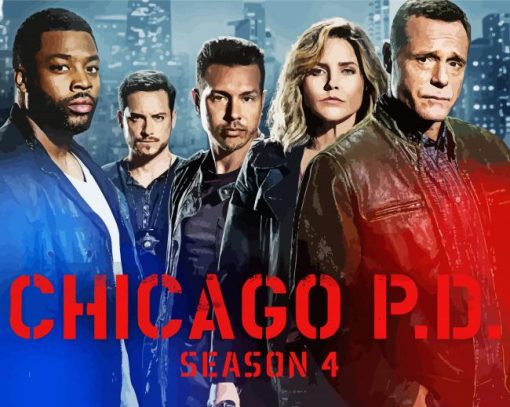 Chicago PD Poster paint by numbers