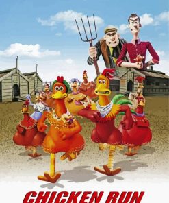 Chicken Run Poster paint by numbers